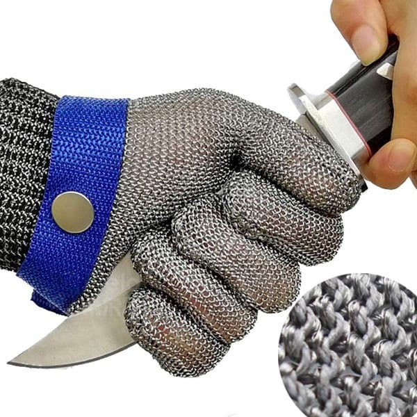 🛡️ Nur für kurze Zeit: 50 % Rabatt! ✨ Handschuhe aus Metallgewebe in Lebensmittelqualität – schnittfest, entsprechen der Norm ANSI A9, leicht zu reinigen 🍖