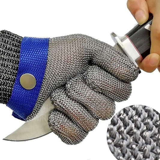 🛡️ Nur für kurze Zeit: 50 % Rabatt! ✨ Handschuhe aus Metallgewebe in Lebensmittelqualität – schnittfest, entsprechen der Norm ANSI A9, leicht zu reinigen 🍖