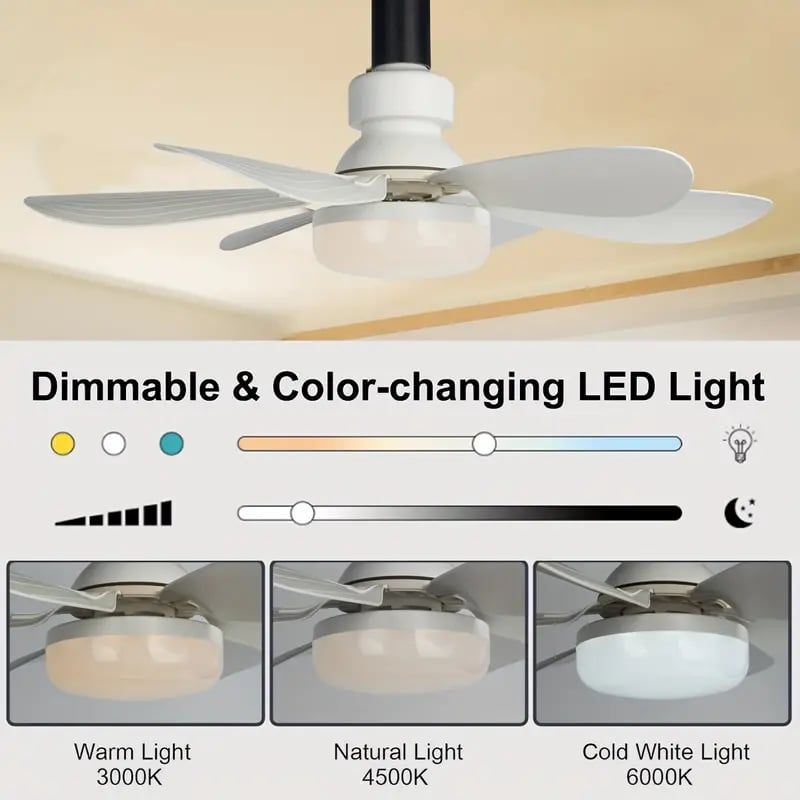 🍃 Intelligenter Deckenventilator mit Licht, RGB-Beleuchtung und Bluetooth-Lautsprecher♨️❄️