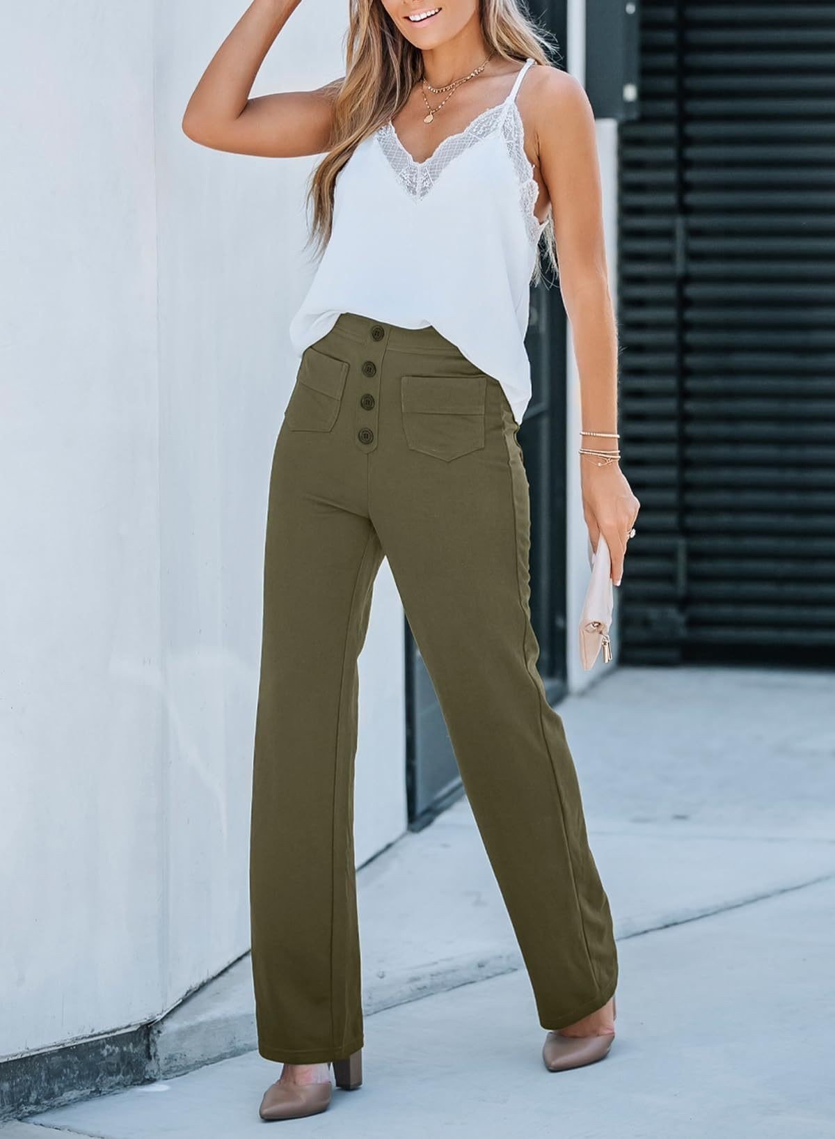 🔥Letzter Tag 50% RABATT🔥2026 NEUE Damen Casual High Waist Stretch Hose