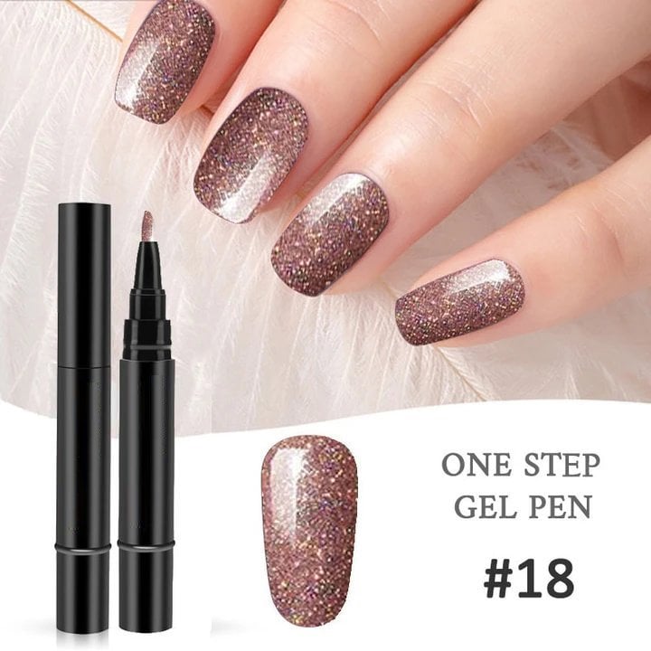 💅✨ 1 KAUFEN, 1 GRATIS! Ein-Schritt-Nagellackstift – Inkl. kostenloser Mini-UV-Nagellampe – Schnell trocknend & deckend – Perfekt für schnelle Maniküre zu Hause 🎁