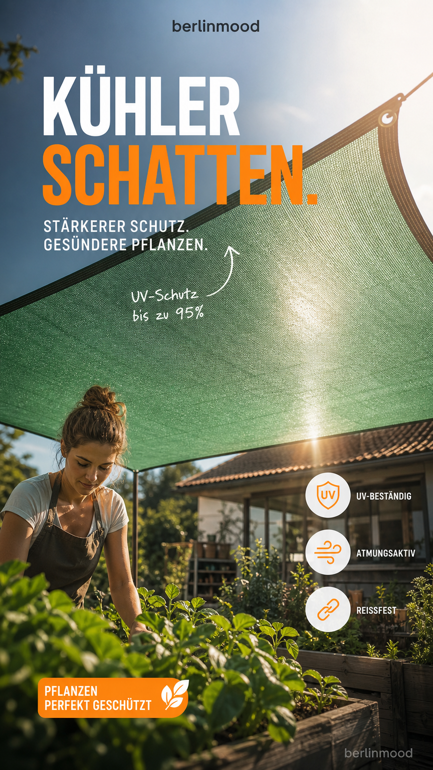 ☀️ UV-beständiger Sonnenschutzstoff 🌱 Für Pflanzen im Freien & Abdeckung
