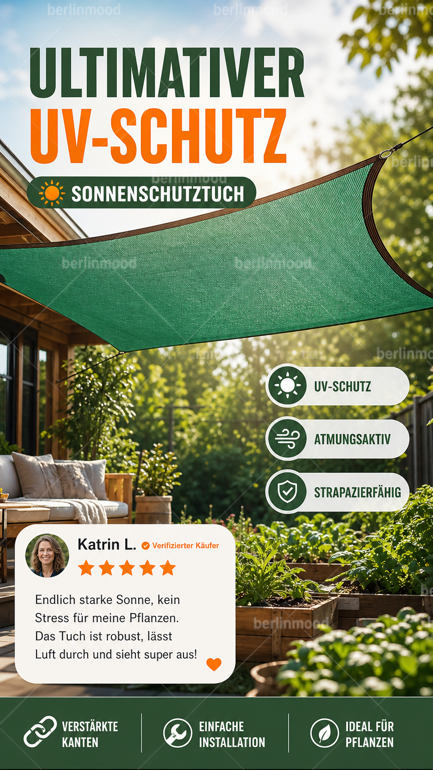 ☀️ UV-beständiger Sonnenschutzstoff 🌱 Für Pflanzen im Freien & Abdeckung