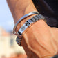 ⏳Nur für kurze Zeit 50 % Rabatt⏰Tibetisches Gebetsmühlen-Armband – 925er Sterlingsilber, Glücksbringer & Valentinstagsgeschenk⛓️