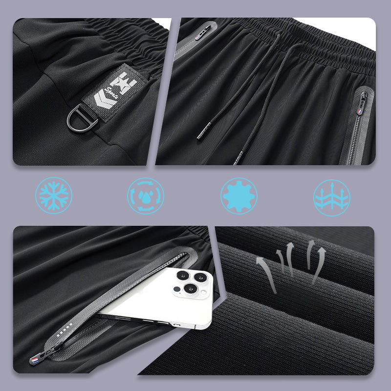 👖 50% RABATT! ❄️ Kühlende Jogginghose aus Ice-Silk-Material – Leicht, atmungsaktiv & feuchtigkeitsableitend – Perfekt für warme Tage, Reisen oder Entspannung – angenehm kühl auf der Haut 🌬️✨