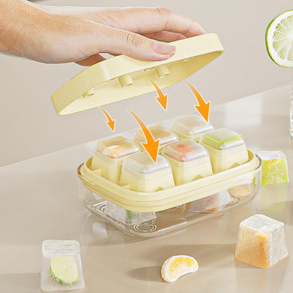 🧊 LIMITED-TIME 50% RABATT! ✨ Mini-Eiswürfelform 6er – Lebensmittelecht, Leicht zu Lösen ✨