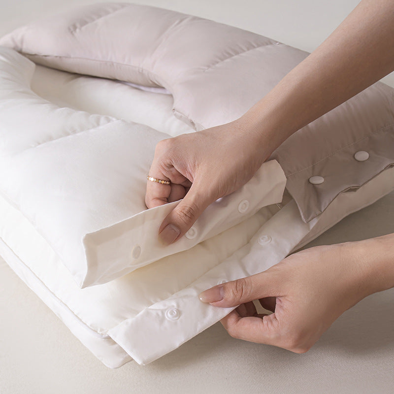 🛏️ 50 % RABATT! 💆 Zweilagiges Nackenkissen – höhenverstellbar & sanfte Stützkraft ✨