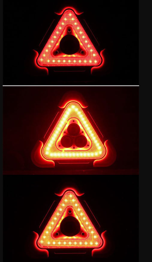 🚗🆘3-IN-1 Dreieckige Solar-Notfall-Signalleuchte für den Straßenrand✨