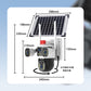 Solarbetriebene 360°-Domekamera mit Dreifachlinse - Laser-Farb-Nachtsicht, Zwei-Wege-Interkom & App-Steuerung | 8MP, 4G/WiFi