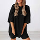 🔥 Letzter Tag! 57% Rabatt 2-teiliges Damen Sommer Set 🩳 Lockeres Oversize-Shirt + Shorts