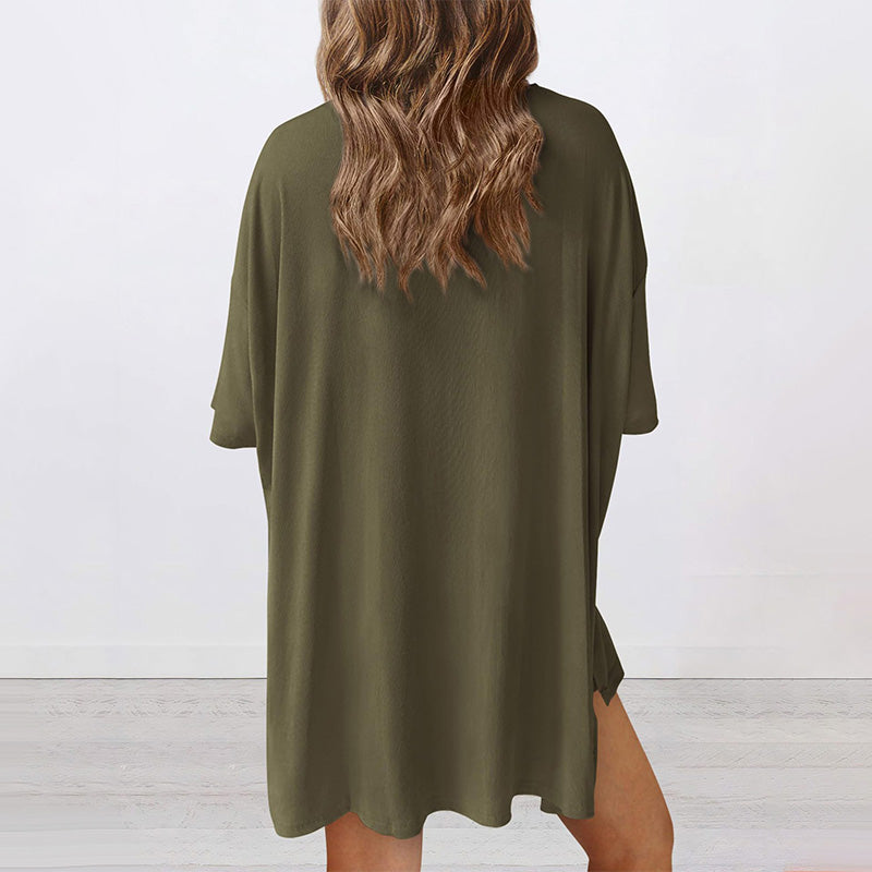 🔥 Letzter Tag! 57% Rabatt 2-teiliges Damen Sommer Set 🩳 Lockeres Oversize-Shirt + Shorts