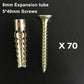 📢📢MEHR KAUFEN MEHR SPAREN🔩Aufgerüstete Gezahnte Eisen-Expansionsschraube