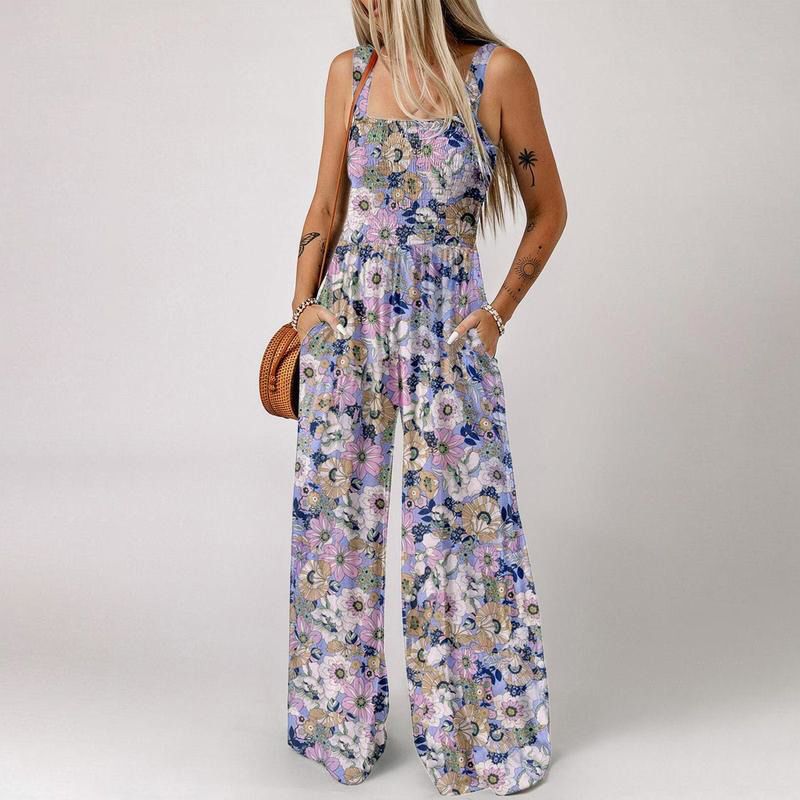 💕 50% RABATT!🔥Leichter Boho-Overall mit Print & dünnen Trägern – Perfekt für Strand & Freizeit 🏖️🌸