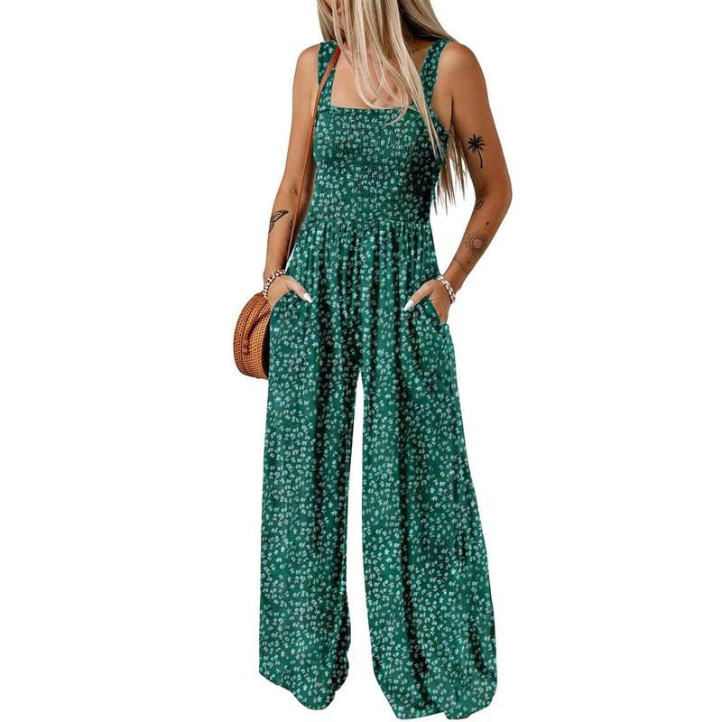 💕 50% RABATT!🔥Leichter Boho-Overall mit Print & dünnen Trägern – Perfekt für Strand & Freizeit 🏖️🌸