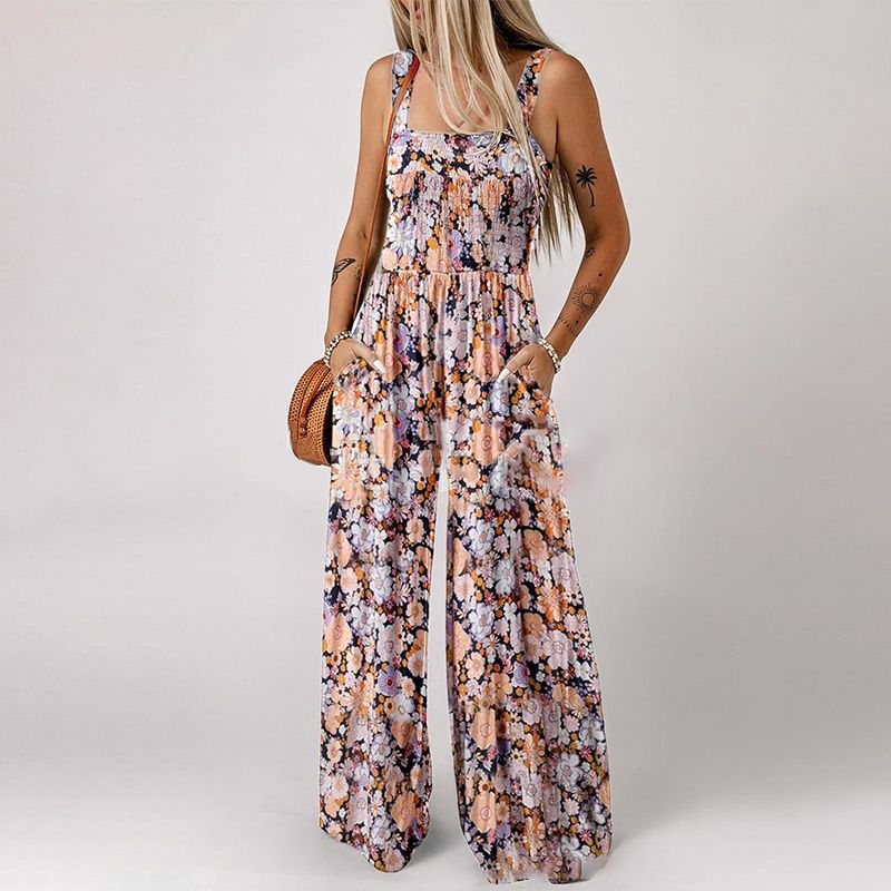💕 50% RABATT!🔥Leichter Boho-Overall mit Print & dünnen Trägern – Perfekt für Strand & Freizeit 🏖️🌸