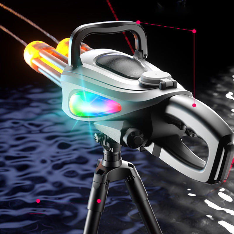 🔫💦 Begrenzte Zeit: 50% RABATT! Doppelläufiges Gatling-Elektro-Wasserpistolen-Set – Rotierende Doppelfassung mit LED-Licht & Reichweite bis 10m ⚡