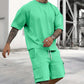👕 50% RABATT! 🔥 Set aus Freizeit-T-Shirt mit Kurzen Ärmeln & Shorts für Herren – Bequemer Schnitt, Leichter Stoff & Perfekt Für Warme Tage ☀️