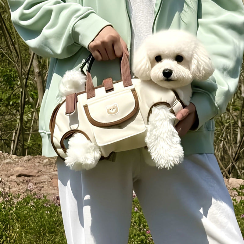 🐶Heißer Verkauf🎒 Tragbare, atmungsaktive 2-in-1-Haustiertragetasche – Tragetuch Rucksack | Überall und jederzeit!