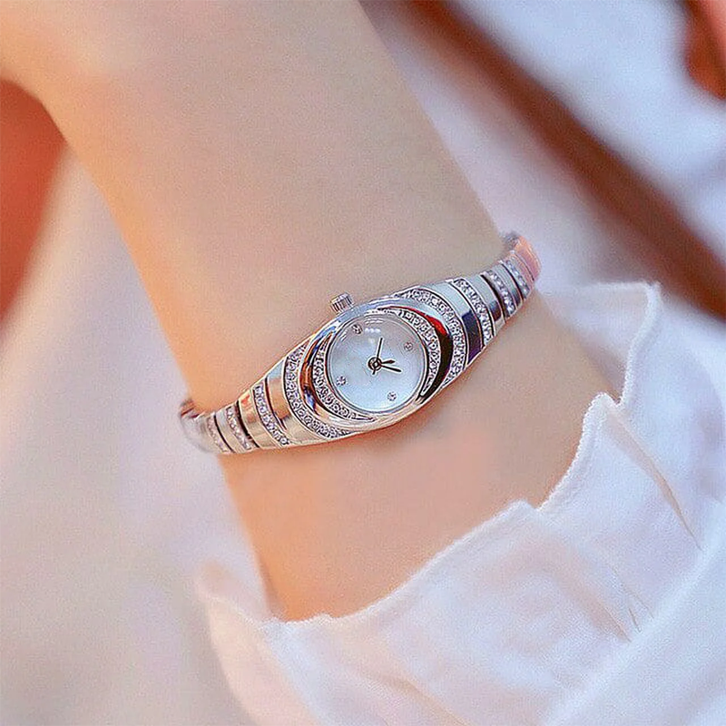 ⌚ NUR FÜR BEGRENZTE ZEIT: 50 % RABATT! ✨ Strass-Armbanduhr – elegant, glamourös, zuverlässige Zeitanzeige 💎