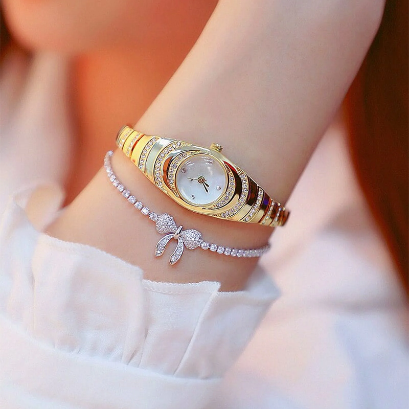 ⌚ NUR FÜR BEGRENZTE ZEIT: 50 % RABATT! ✨ Strass-Armbanduhr – elegant, glamourös, zuverlässige Zeitanzeige 💎