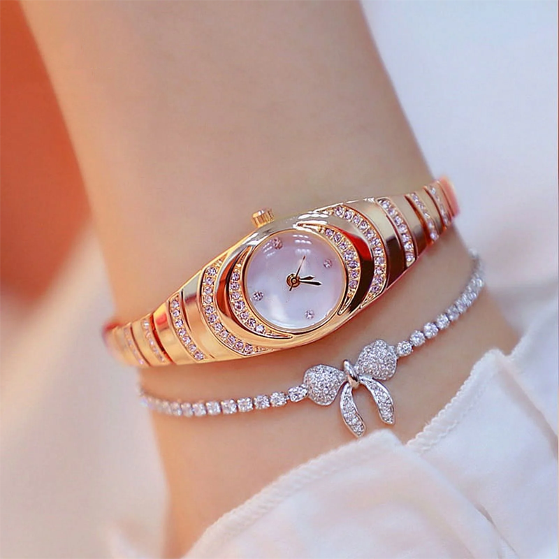 ⌚ NUR FÜR BEGRENZTE ZEIT: 50 % RABATT! ✨ Strass-Armbanduhr – elegant, glamourös, zuverlässige Zeitanzeige 💎
