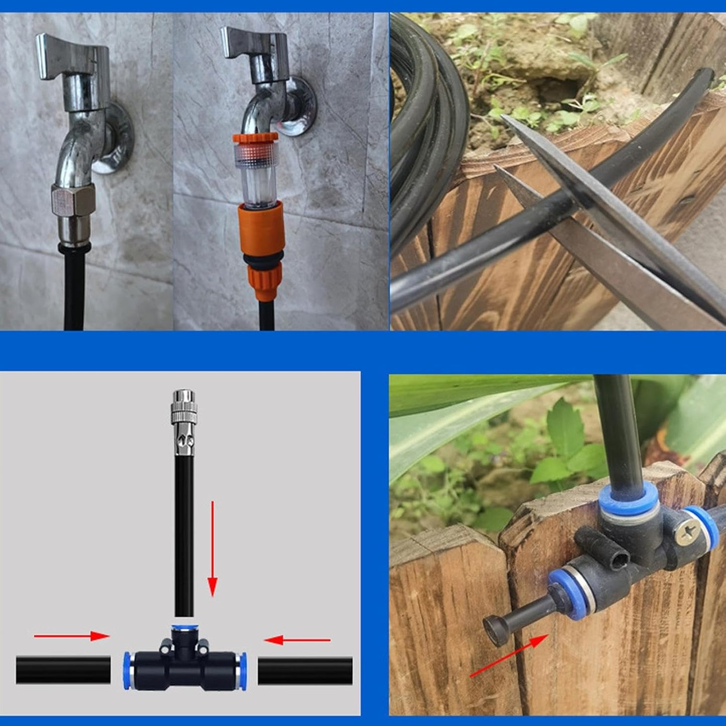 💦 LIMITED-TIME 50% RABATT! ✨ Smartes Sprinkler-Set – Verstellbare Düsen, Flexibler Schlauch, 360°, Komplettset 🌿