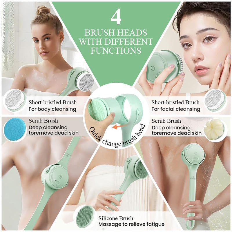 ✨ JETZT 50 % RABATT! !✨Elektrische Badebürste mit langem Griff zum Peeling