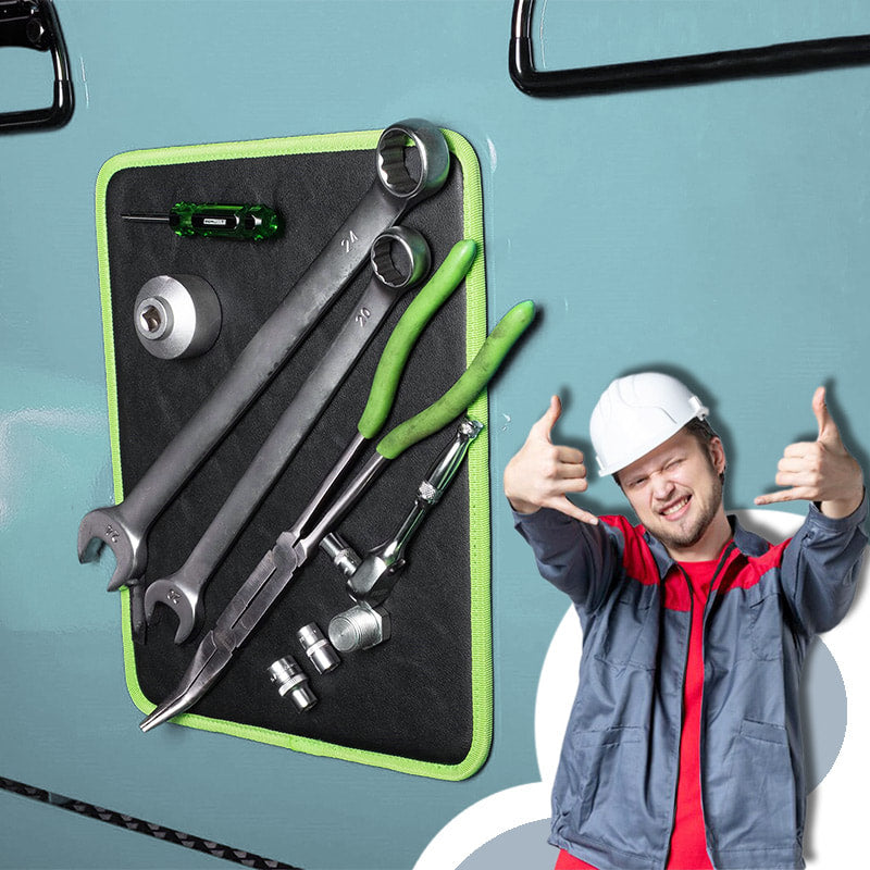 🧲 50% RABATT! ⏰ Magnetische Werkzeugablage – Flexible Matte in Schwarz/Grün – Hält Schrauben & Kleinteile sicher fest – ideal für Werkstatt, Garage oder die Arbeitsplatte 🛠️