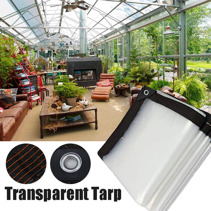 📢📢50% RABATT !!⏰Hochbelastbare transparente wasserdichte isolierte Plane🛡️🌧️