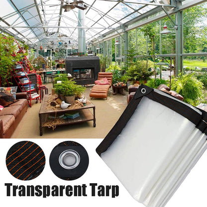 📢📢50% RABATT !!⏰Hochbelastbare transparente wasserdichte isolierte Plane🛡️🌧️