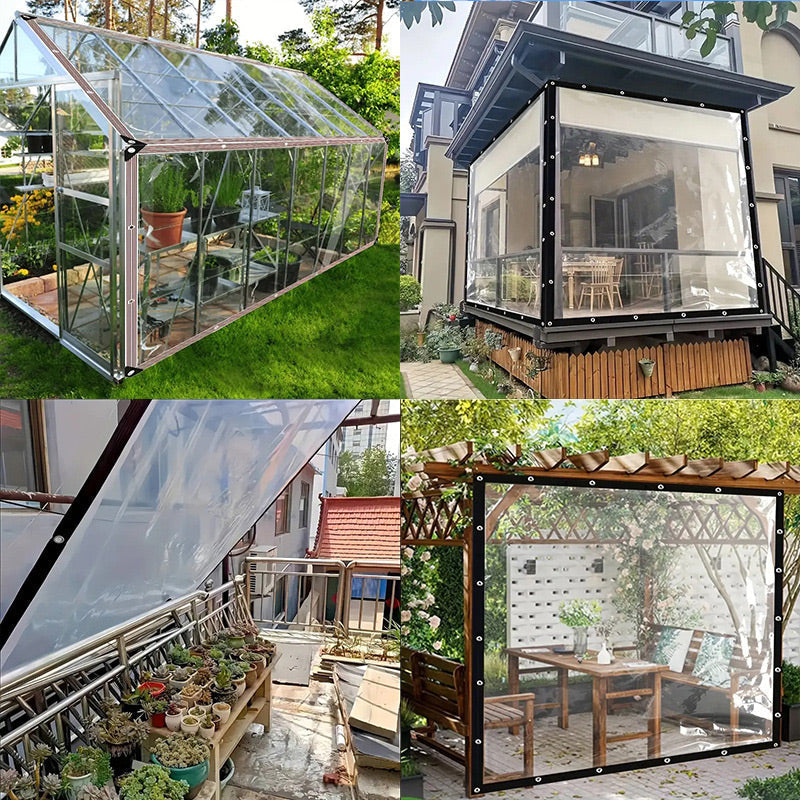 📢📢50% RABATT !!⏰Hochbelastbare transparente wasserdichte isolierte Plane🛡️🌧️