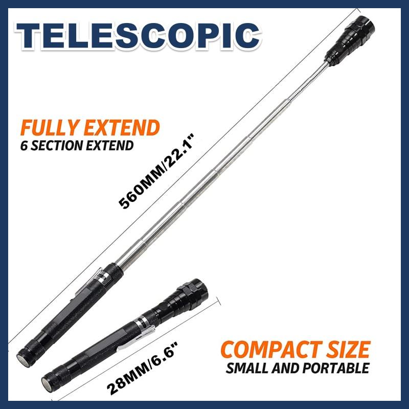 🔦 50 % Rabatt! 🎉Multifunktionale Magnet-Teleskop-Taschenlampe