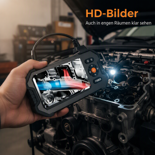 🔦 50% RABATT! 📹 HD-Inspektionskamera – 4,3″ Display, flexibel & ideal für Reparaturen ✨