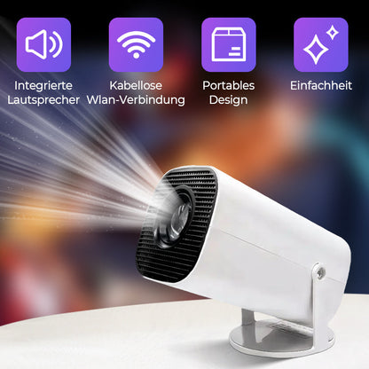 🎬 WM-Sonderangebot 60 % RABATT!✨ Tragbarer 1080p-HD-WLAN-Projektor – kabellos, kristallklar und kompakt – ein Muss für jedes Heimkino 🍿
