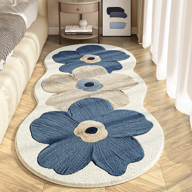 🧸 50% RABATT JETZT ! 🌟 Weicher Teppich mit Unregelmäßigem Blumenmuster – Pflegeleicht, Rutschfest & Gemütliche Atmosphäre 🏠