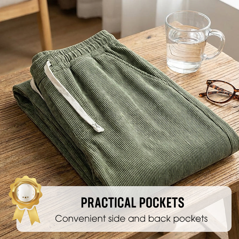 ✨ LIMITED-TIME 50% RABATT! Herrenhose mit lockerer Passform, Kordelzug und Taschen