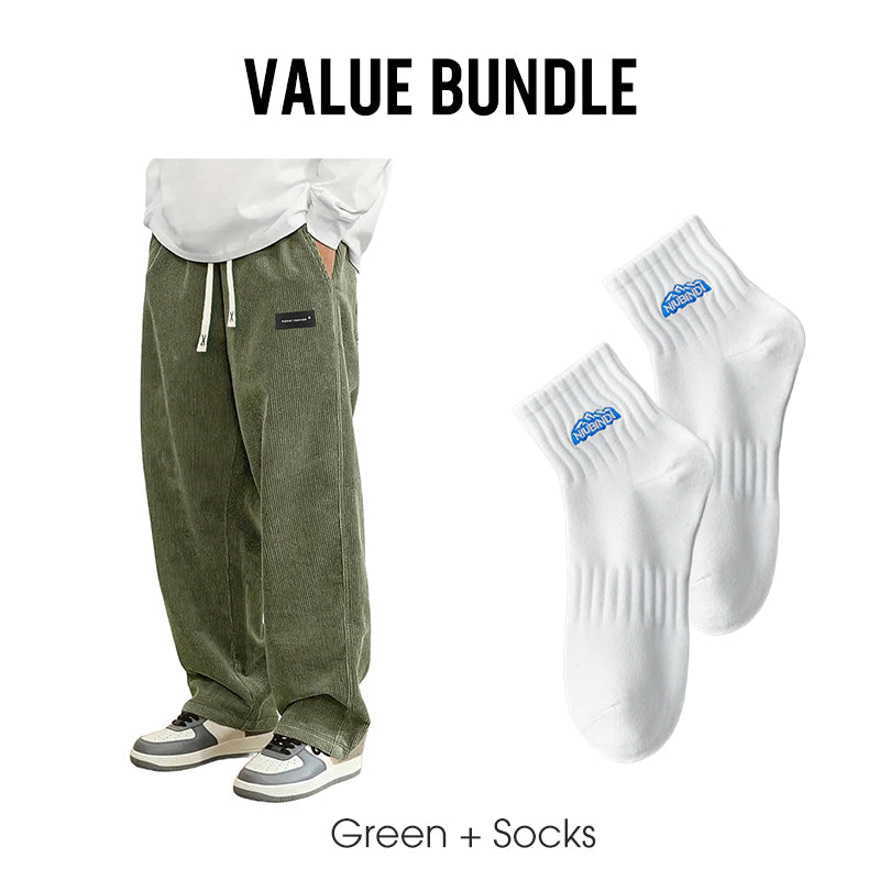 ✨ LIMITED-TIME 50% RABATT! Herrenhose mit lockerer Passform, Kordelzug und Taschen