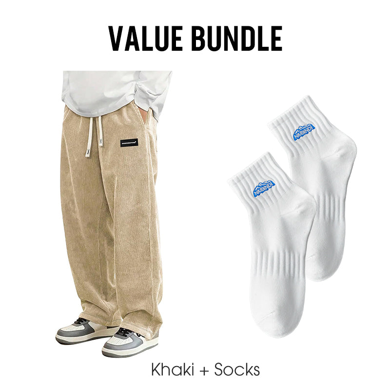 ✨ LIMITED-TIME 50% RABATT! Herrenhose mit lockerer Passform, Kordelzug und Taschen