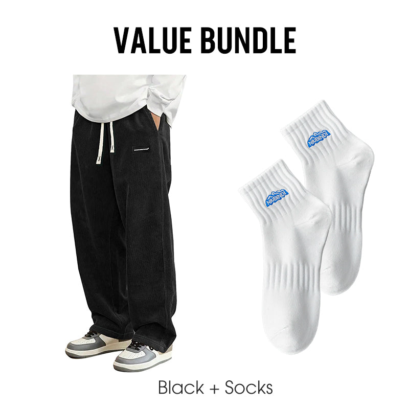 ✨ LIMITED-TIME 50% RABATT! Herrenhose mit lockerer Passform, Kordelzug und Taschen