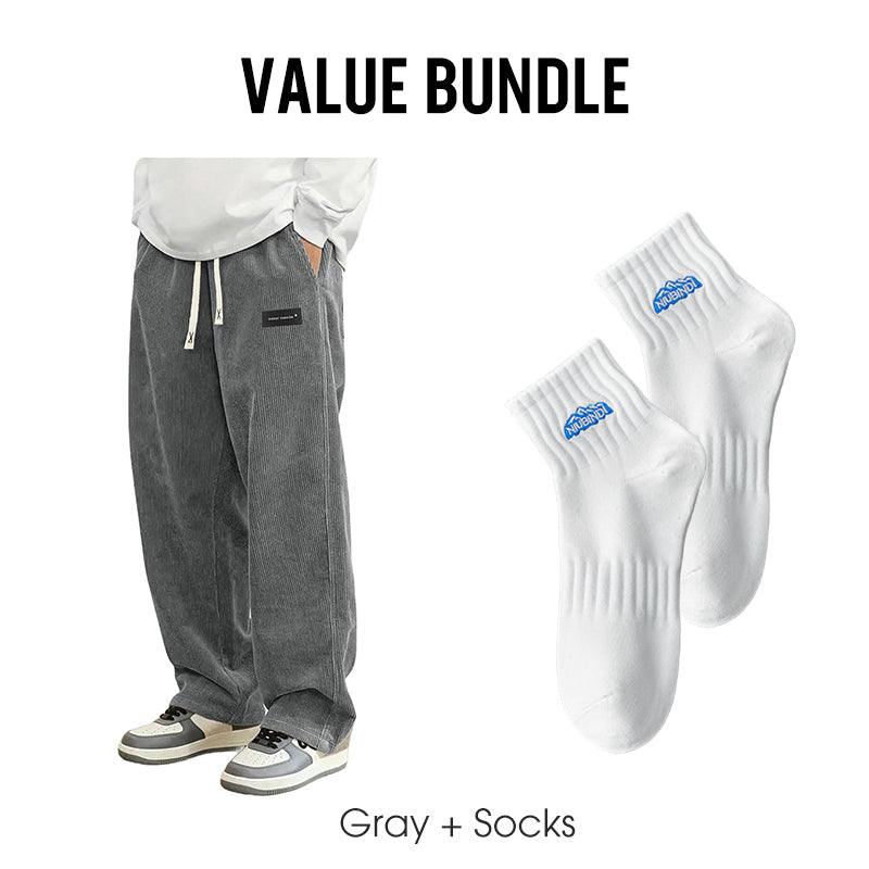 ✨ LIMITED-TIME 50% RABATT! Herrenhose mit lockerer Passform, Kordelzug und Taschen