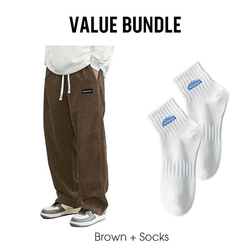 ✨ LIMITED-TIME 50% RABATT! Herrenhose mit lockerer Passform, Kordelzug und Taschen