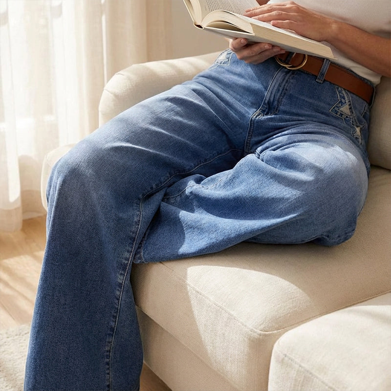 💎 -50% AUF VINTAGE JEANS! 💎 Damen Hochbund & Weitbein: Retro-Style, Bequeme Passform & Lässiger Look 👖✨