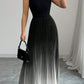 ✨ NUR FÜR BEGRENZTE ZEIT 50% RABATT! 🌺Ombré Ärmelloses Maxikleid Stehkragen A-Linie Plisseekleid Lila Gradient Sommerkleid❤️