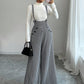✨🔥Klassische Damen-Hose mit hohem Bund, Hosenträgern und Hahnentrittmuster💞