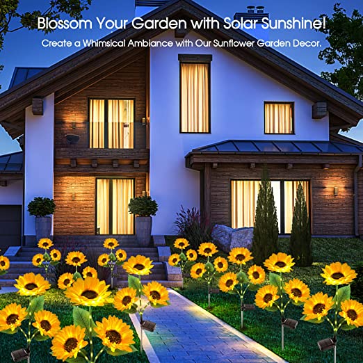 📢📢50 % Rabatt!! ⏰🌻 Realistisch & wetterfest | Solar-Sonnenblume – Bestseller 2026 | IP65-Außen-Dekoration