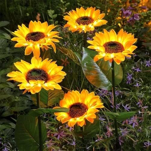 📢📢50 % Rabatt!! ⏰🌻 Realistisch & wetterfest | Solar-Sonnenblume – Bestseller 2026 | IP65-Außen-Dekoration