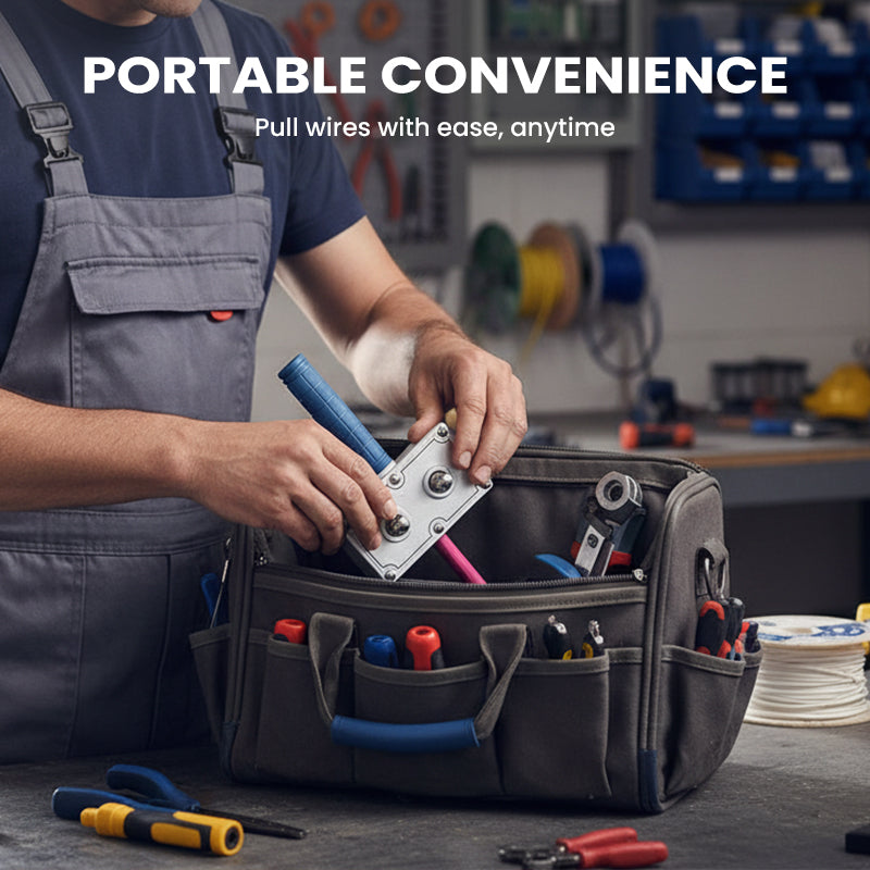💎 50% RABATT! 💎 Professionelles Hilfswerkzeug zum Ziehen von Drähten für Elektriker – Ergonomisch, Robust & Bohrer-kompatibel 🔧✨