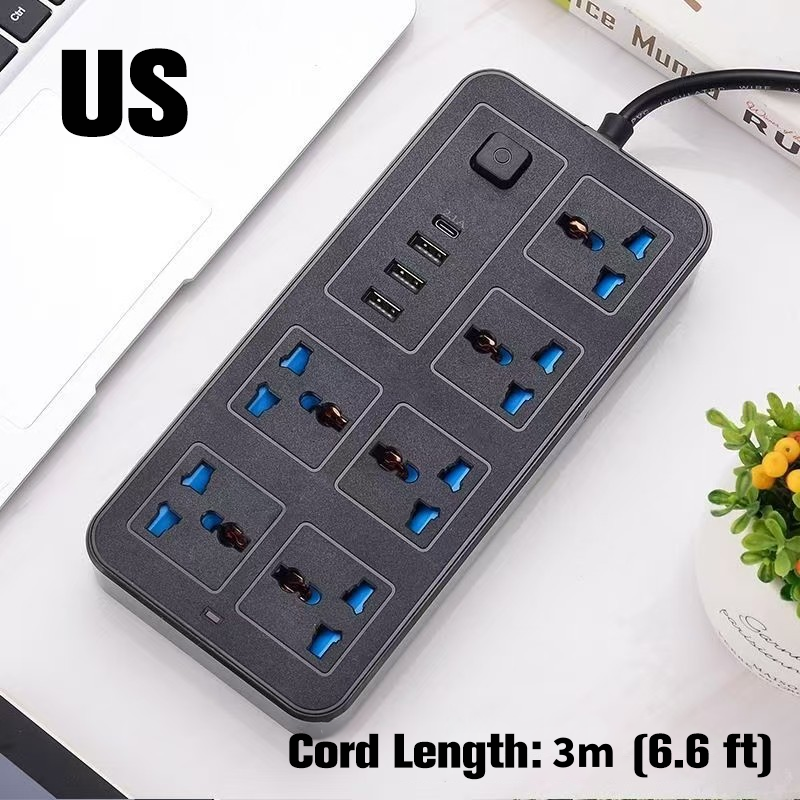 🔌 50 % RABATT ⚡ Mehrfachsteckdose mit langer Verlängerungsschnur – USB-Ports inklusive, Überspannungsschutz & kompaktes Design 📱