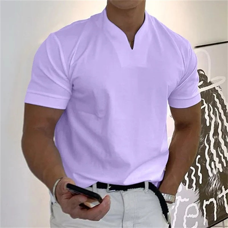 🏋️ Sportliches Herren V-Shirt aus Baumwolle – Ideal für Training & Freizeit