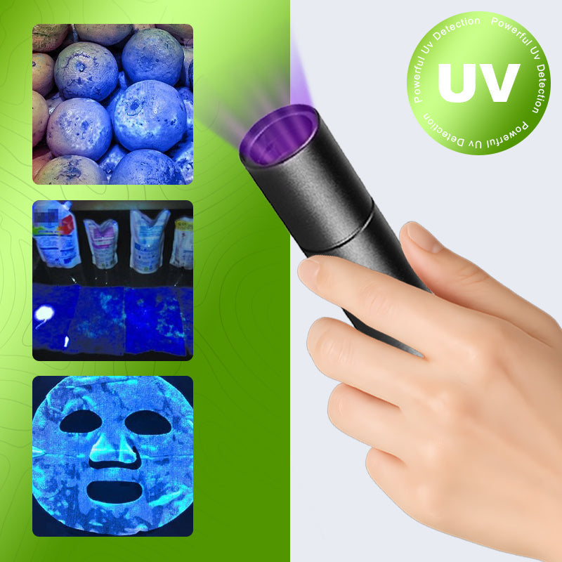 🥳HEISSER SALE 2026💞50.000+ VERKAUFT!❤️ 50 % RABATT! UV-Schwarzlicht-Taschenlampe zur Gemüse-Detektion